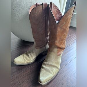 Acme Western Cowboy Dingo Boots Tan Leather
Pointed Toe Men's 11 D Vintage